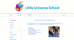 Desktop Screenshot of littleuniverseschool.nl
