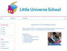 Tablet Screenshot of littleuniverseschool.nl